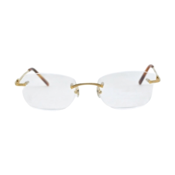 CARTIER Accessories - CARTIER......Elegant Gold CARTIER Rimless Glasses